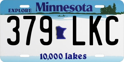 MN license plate 379LKC