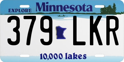 MN license plate 379LKR