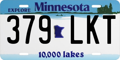 MN license plate 379LKT