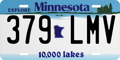 MN license plate 379LMV