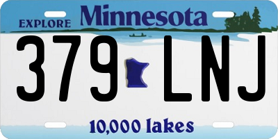 MN license plate 379LNJ