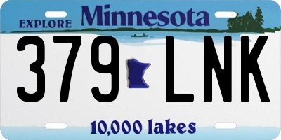 MN license plate 379LNK