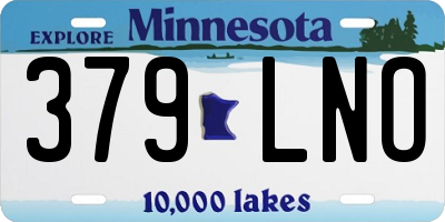 MN license plate 379LNO