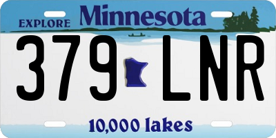 MN license plate 379LNR