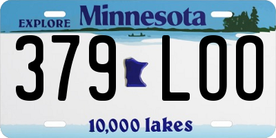 MN license plate 379LOO