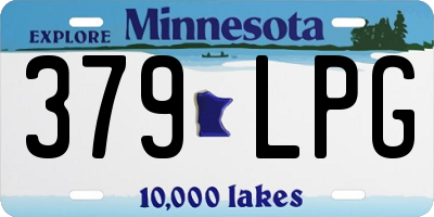 MN license plate 379LPG