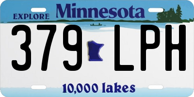 MN license plate 379LPH