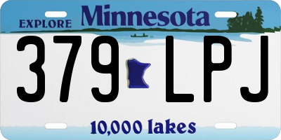 MN license plate 379LPJ