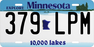 MN license plate 379LPM