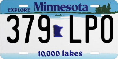 MN license plate 379LPO