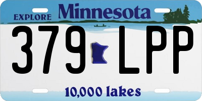 MN license plate 379LPP