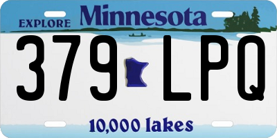 MN license plate 379LPQ