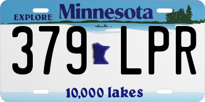 MN license plate 379LPR