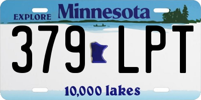 MN license plate 379LPT