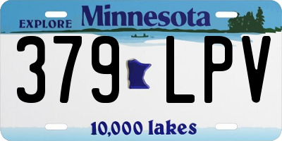 MN license plate 379LPV
