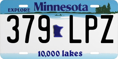 MN license plate 379LPZ