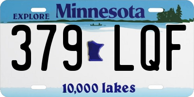 MN license plate 379LQF