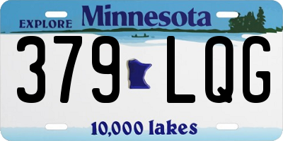 MN license plate 379LQG