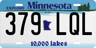 MN license plate 379LQL