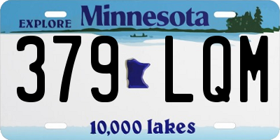 MN license plate 379LQM