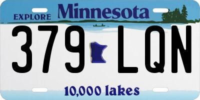 MN license plate 379LQN
