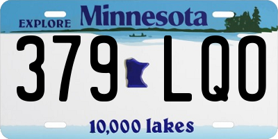 MN license plate 379LQO