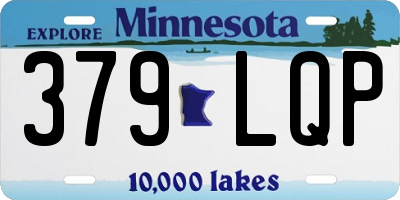 MN license plate 379LQP