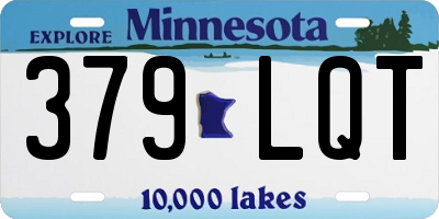 MN license plate 379LQT