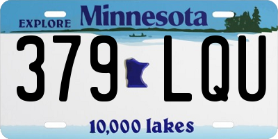 MN license plate 379LQU
