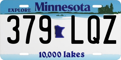 MN license plate 379LQZ
