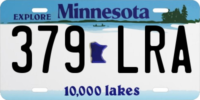 MN license plate 379LRA