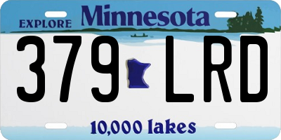 MN license plate 379LRD