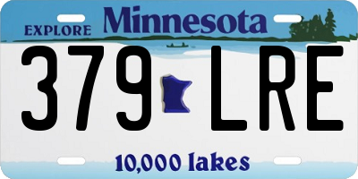 MN license plate 379LRE