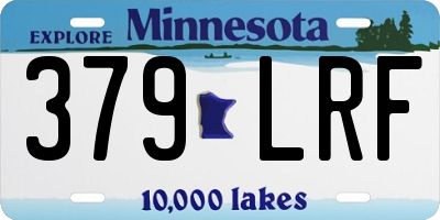 MN license plate 379LRF