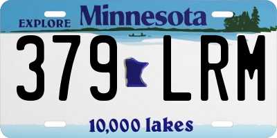 MN license plate 379LRM