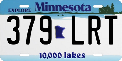 MN license plate 379LRT