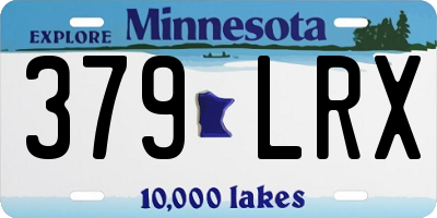 MN license plate 379LRX