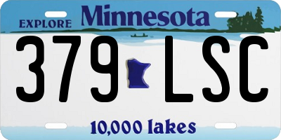 MN license plate 379LSC