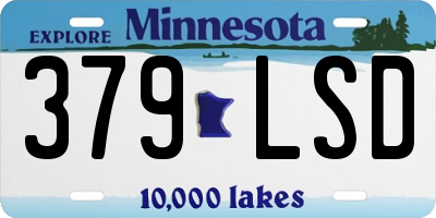MN license plate 379LSD
