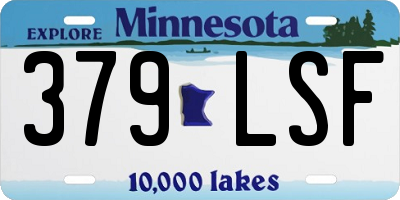MN license plate 379LSF