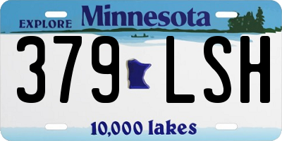 MN license plate 379LSH