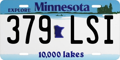 MN license plate 379LSI