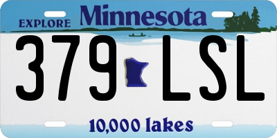 MN license plate 379LSL