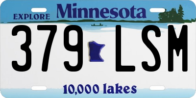 MN license plate 379LSM