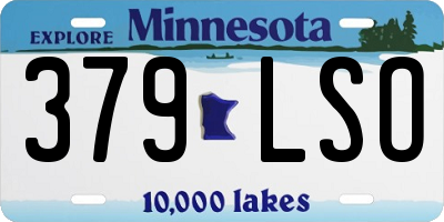MN license plate 379LSO