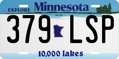 MN license plate 379LSP