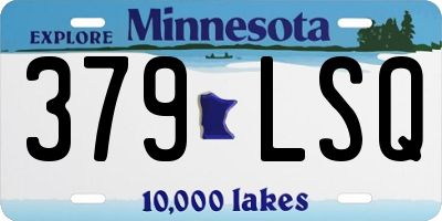 MN license plate 379LSQ