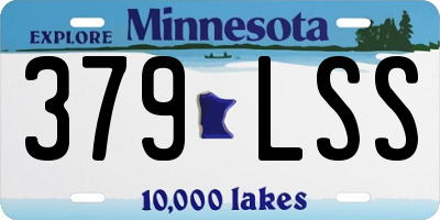 MN license plate 379LSS