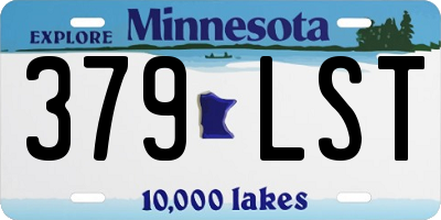 MN license plate 379LST