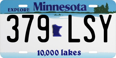 MN license plate 379LSY
